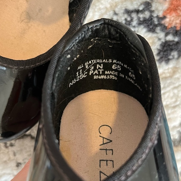 Capezio Black patent Tap Shoes for girls size 11.5 - Picture 2 of 3